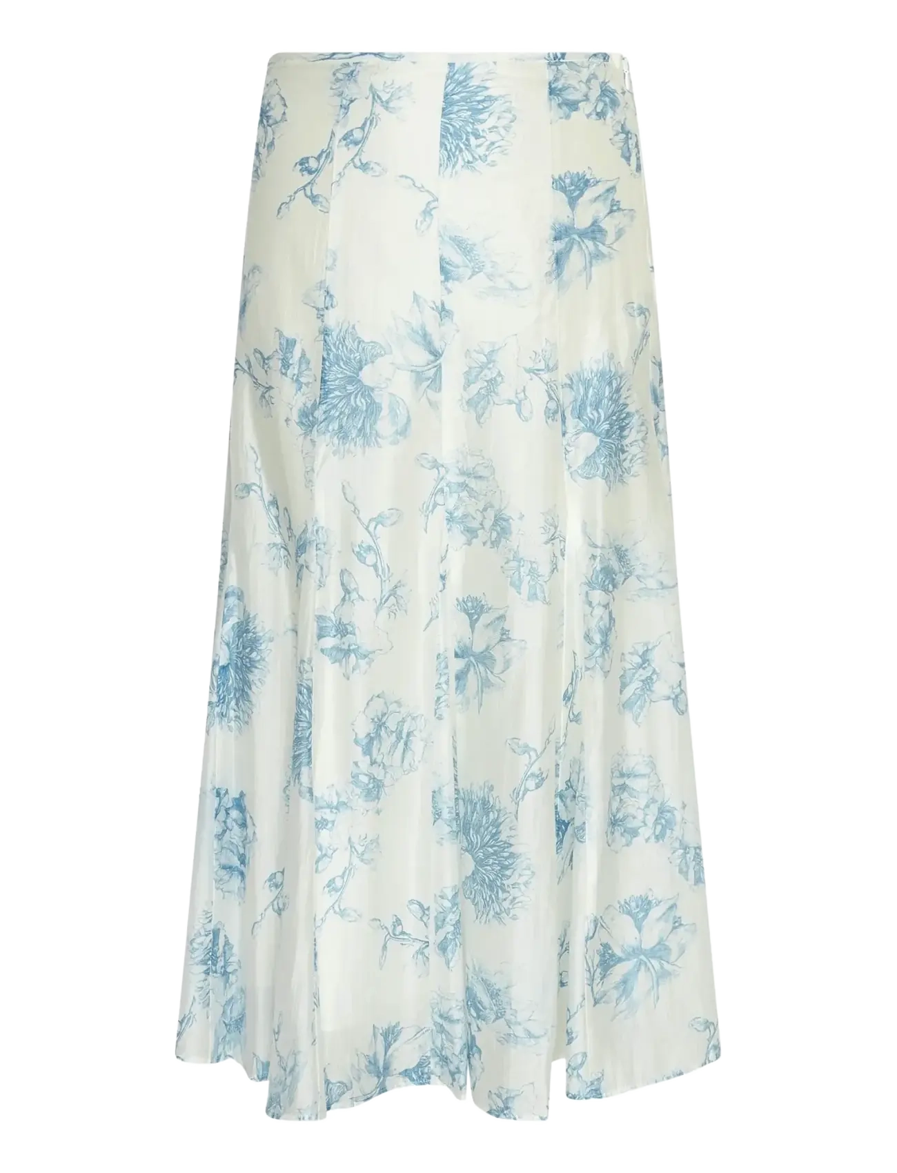 MSCH Copenhagen MSCHEvangelia HW Skirt AOP - Midihameet - M BLUE FLOWER / blue