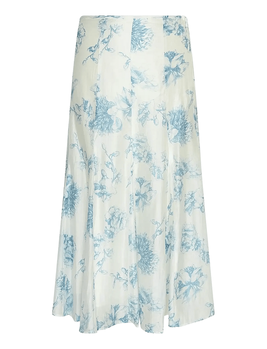 MSCH Copenhagen - MSCHEvangelia HW Skirt AOP - midi röcke - m blue flower - 1