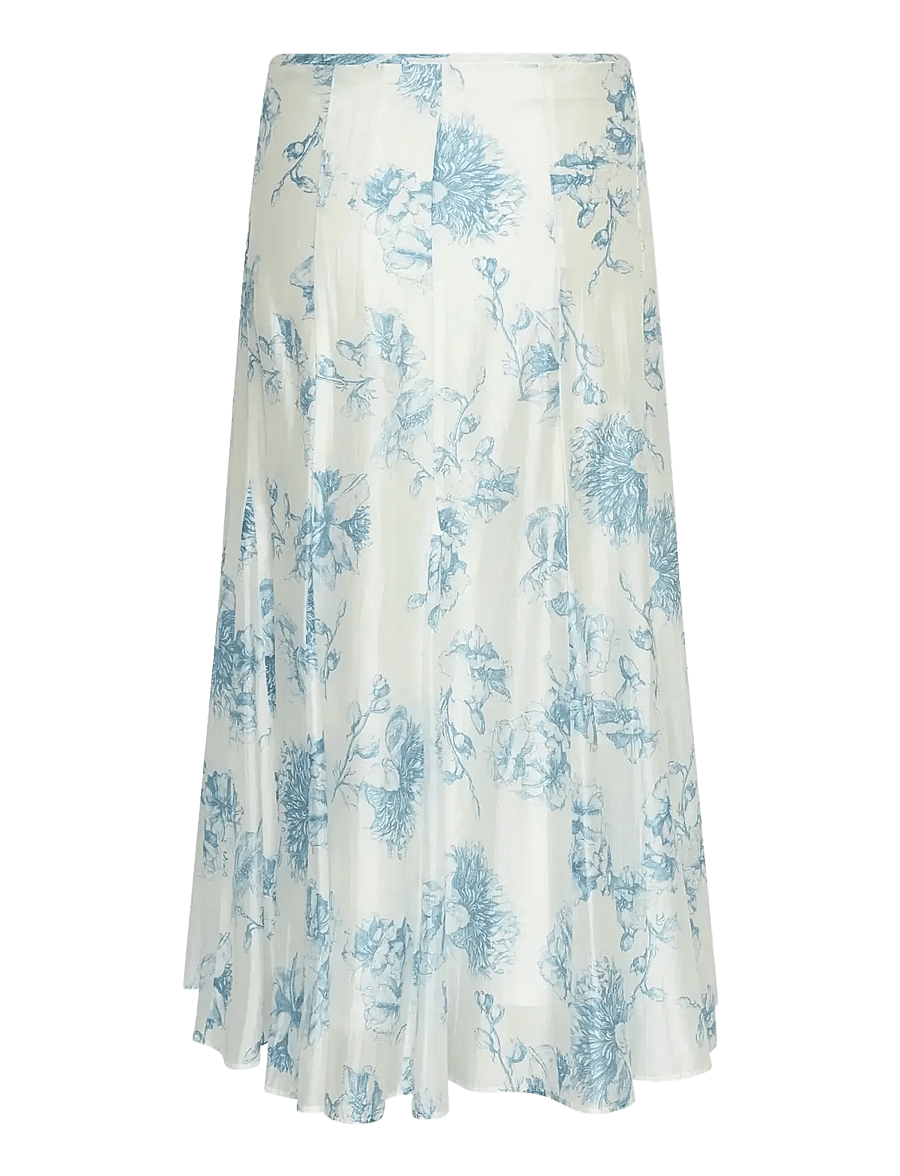 MSCH Copenhagen - MSCHEvangelia HW Skirt AOP - midi röcke - m blue flower - 2