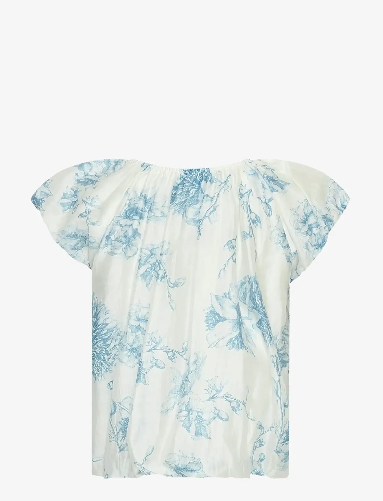 MSCH Copenhagen - MSCHEvangelia SS Top AOP - kortærmede bluser - m blue flower - 1