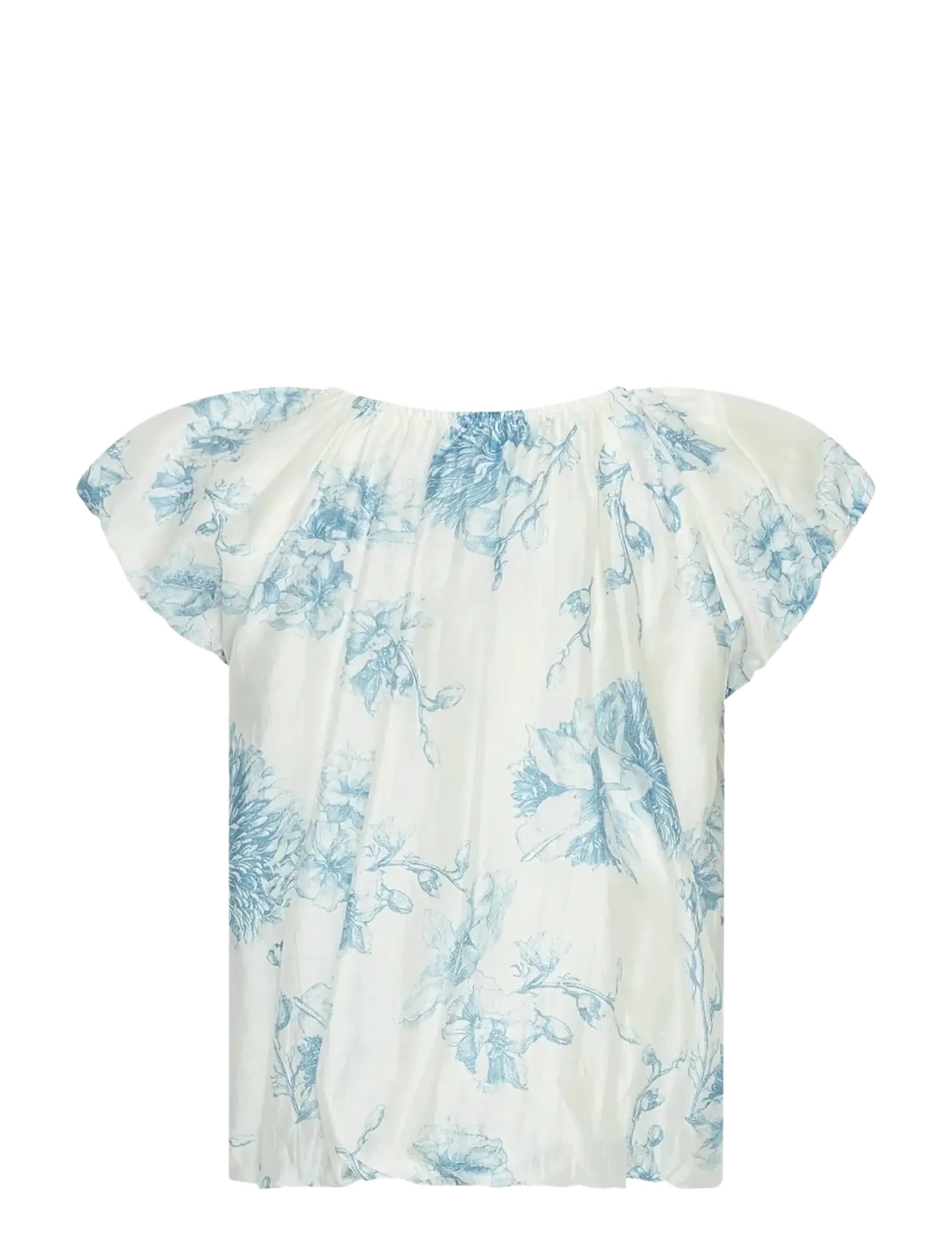 MSCH Copenhagen - MSCHEvangelia SS Top AOP - kortærmede bluser - m blue flower - 1