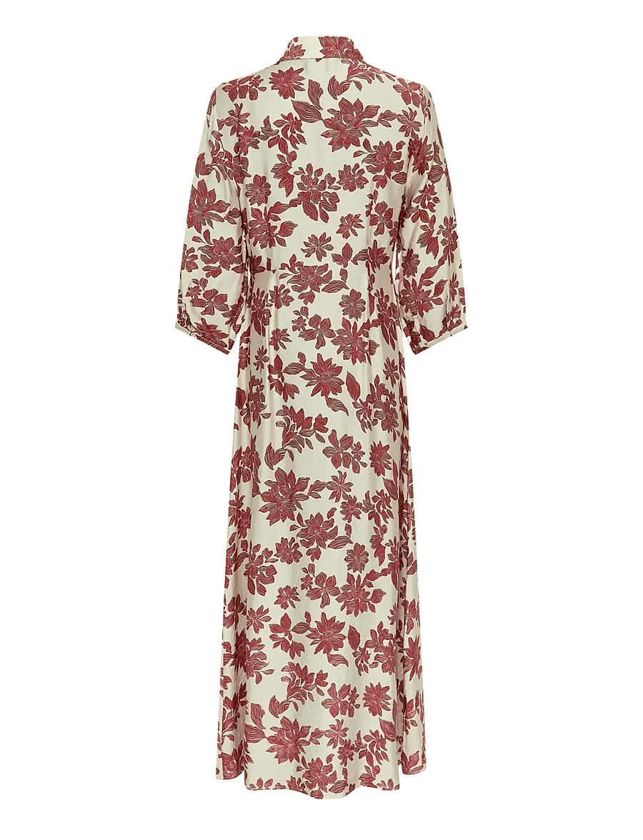 MSCH Copenhagen - MSCHVildana 3/4 Shirt Dress AOP - sommerkleider - rhubarb flower - 1