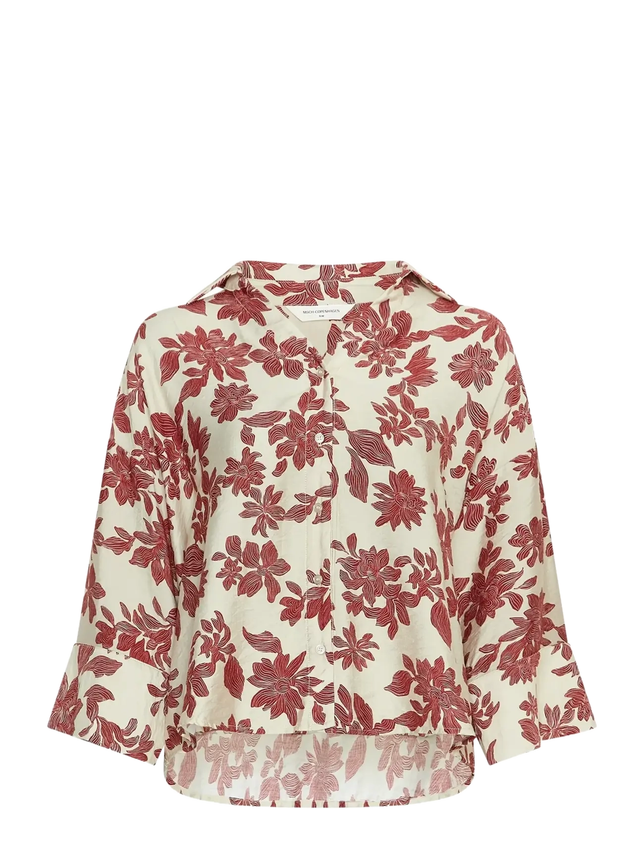 MSCH Copenhagen MSCHVildana 3/4 Shirt AOP - View all - RHUBARB FLOWER / red