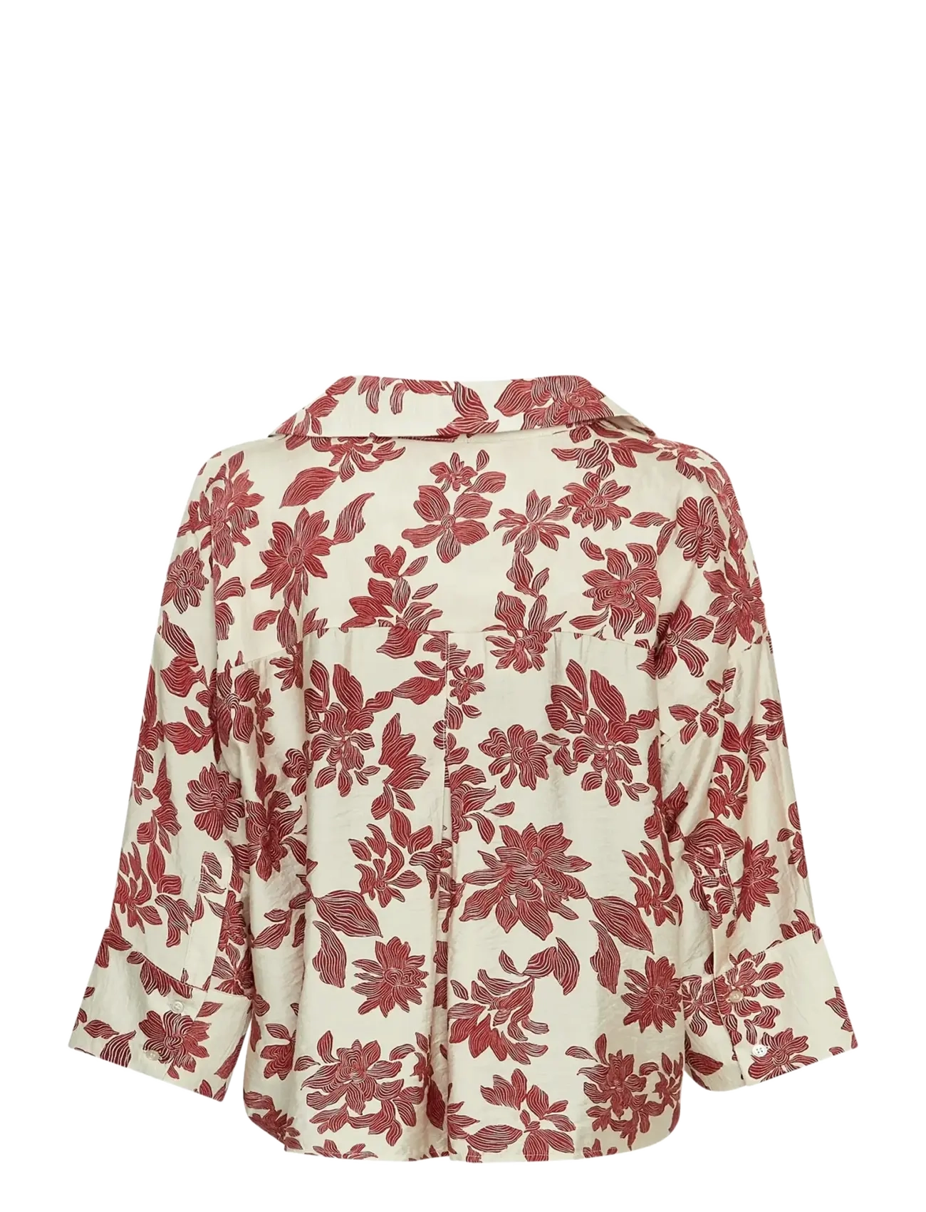 MSCH Copenhagen - MSCHVildana 3/4 Shirt AOP - kortærmede skjorter - rhubarb flower - 1