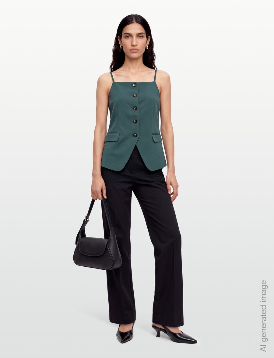 MSCH Copenhagen - MSCHKailene Michelle Waistcoat - Ärmlösa blusar - balsam - 0