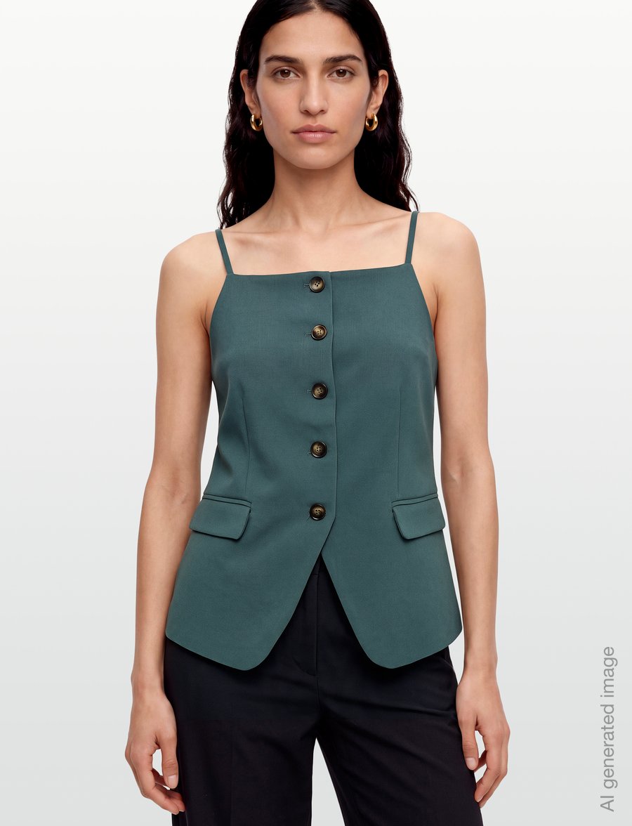 MSCH Copenhagen - MSCHKailene Michelle Waistcoat - Ärmlösa blusar - balsam - 3
