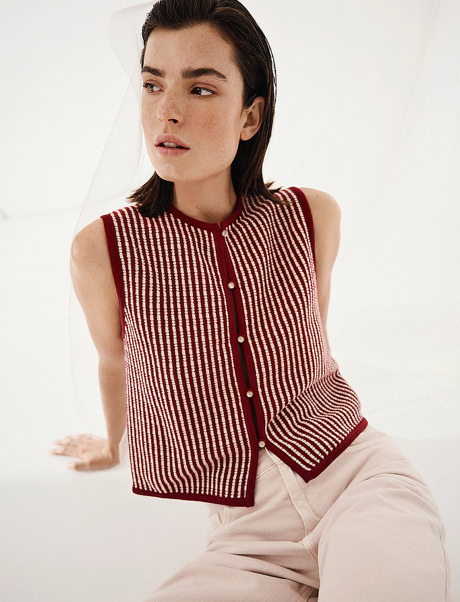 MSCH Copenhagen - MSCHPriscilla Vest STP - down- & padded jackets - rhubarb/b sand - 0