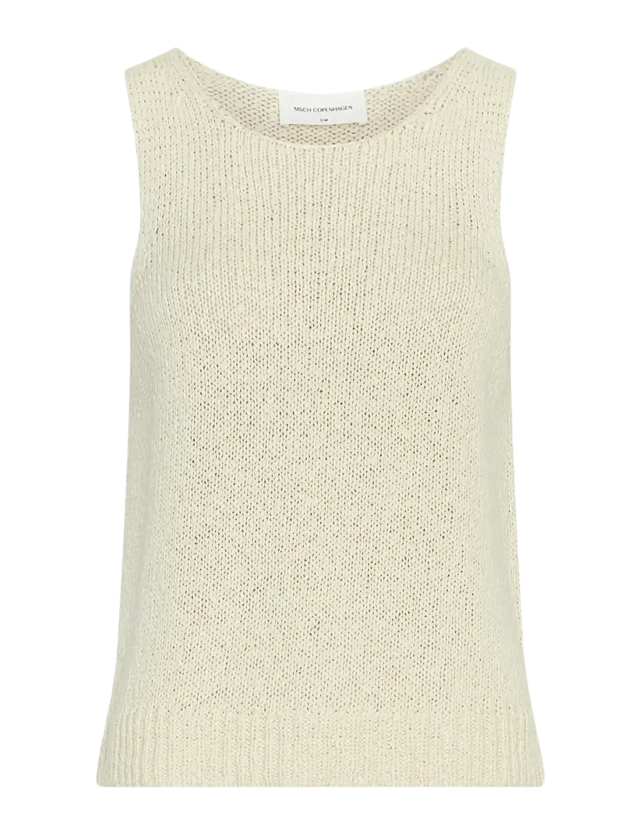 MSCH Copenhagen MSCHVivika Hannalie SL Top - T-Shirts & Tops - BLEACHED SAND / cream