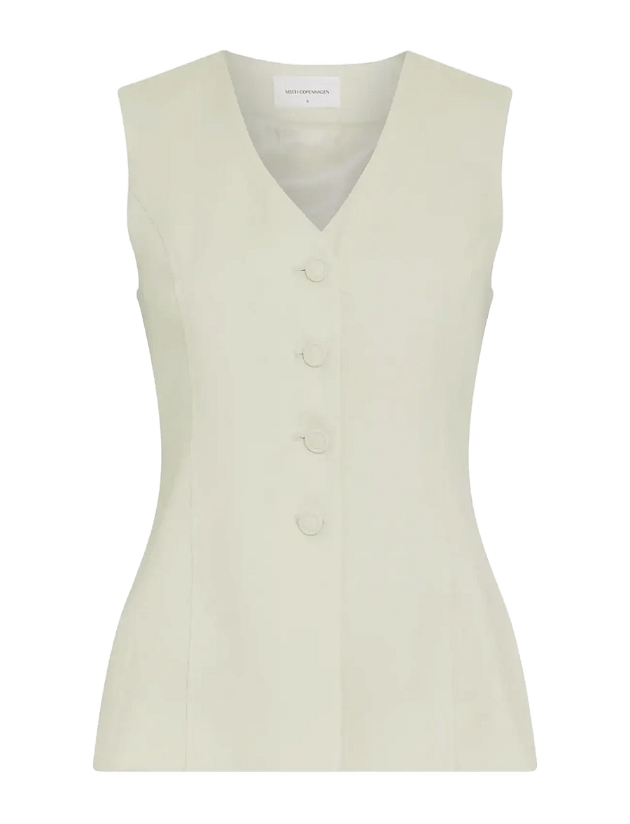 MSCH Copenhagen - MSCHEsteriane Waistcoat - varrukateta topid - oatmeal melange - 1