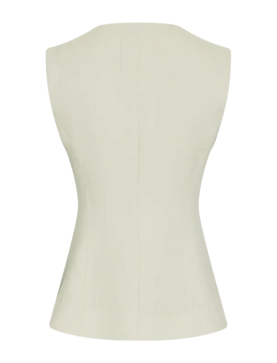 MSCH Copenhagen - MSCHEsteriane Waistcoat - varrukateta topid - oatmeal melange - 2