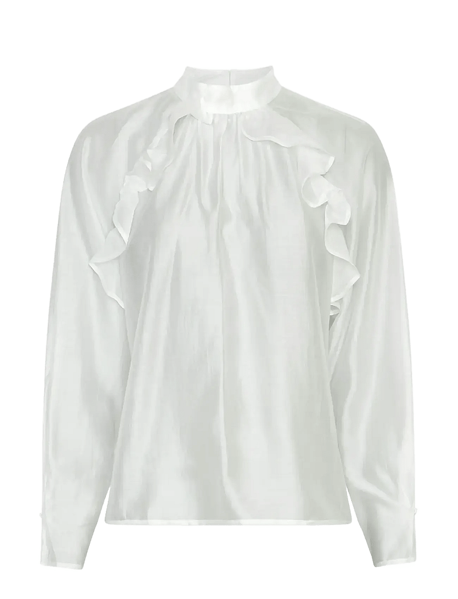 MSCH Copenhagen - MSCHNiley Faustina M Top - långärmade blusar - egret - 0