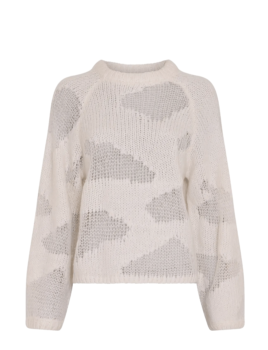MSCH Copenhagen - MSCHAmaryllis Heidi Pullover - striktrøjer - egret - 0