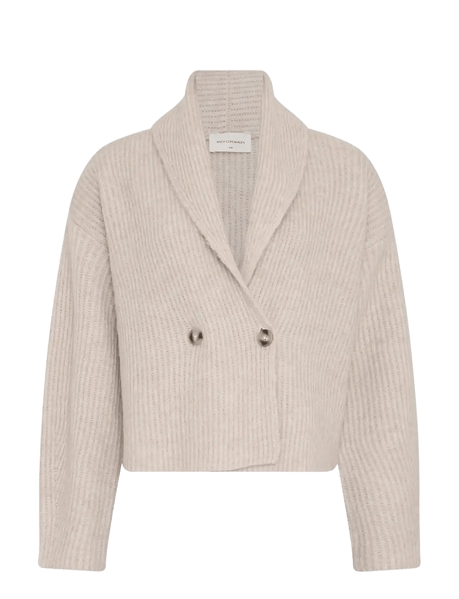 MSCH Copenhagen - MSCHViannie Cardigan - koftor - oatmeal melange - 0