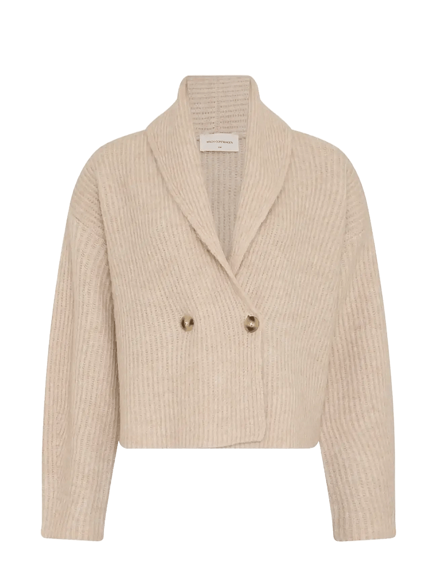 MSCH Copenhagen - MSCHViannie Cardigan - koftor - oatmeal melange - 2