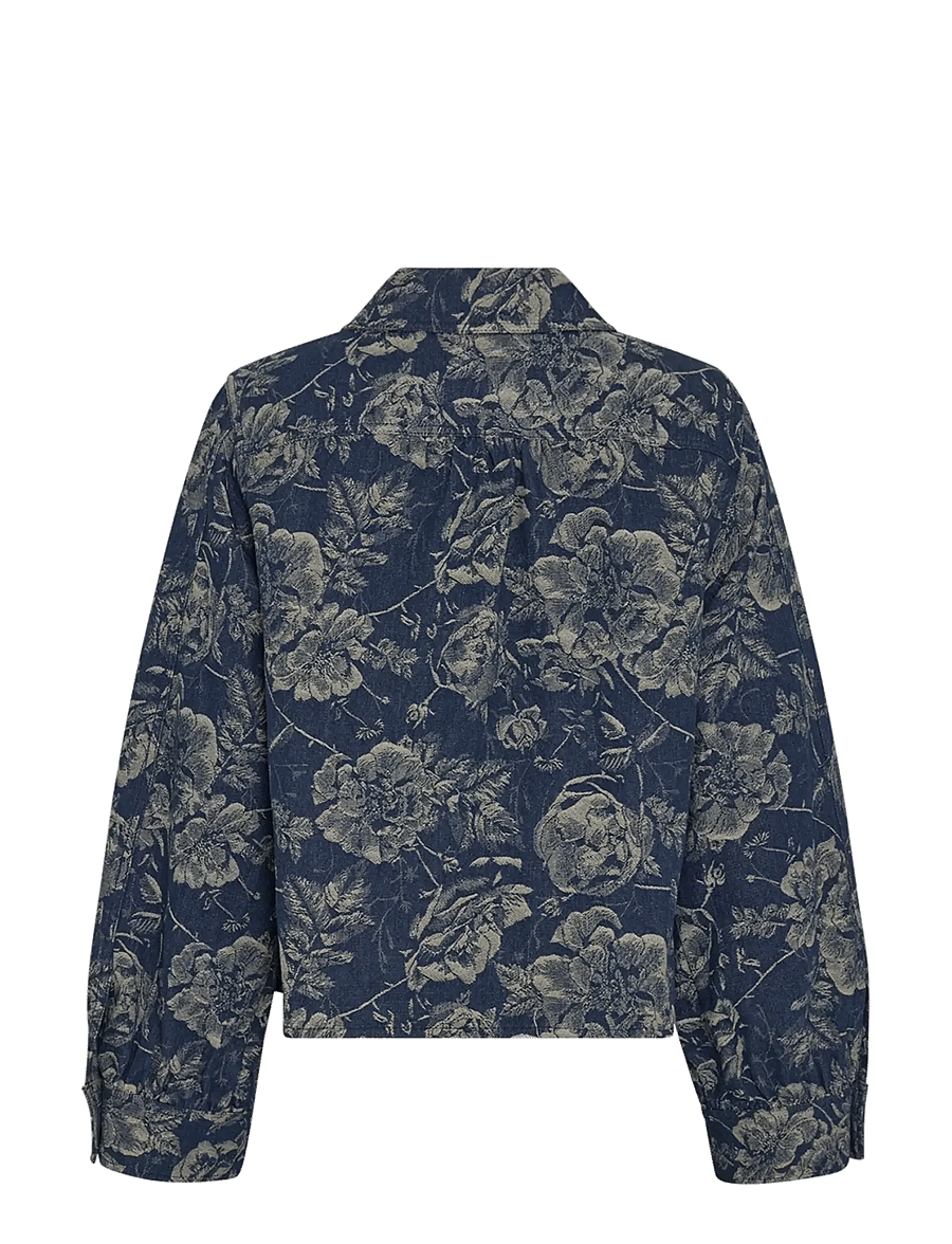 MSCH Copenhagen - MSCHTita Shirt - langærmede skjorter - mid blue flower - 2