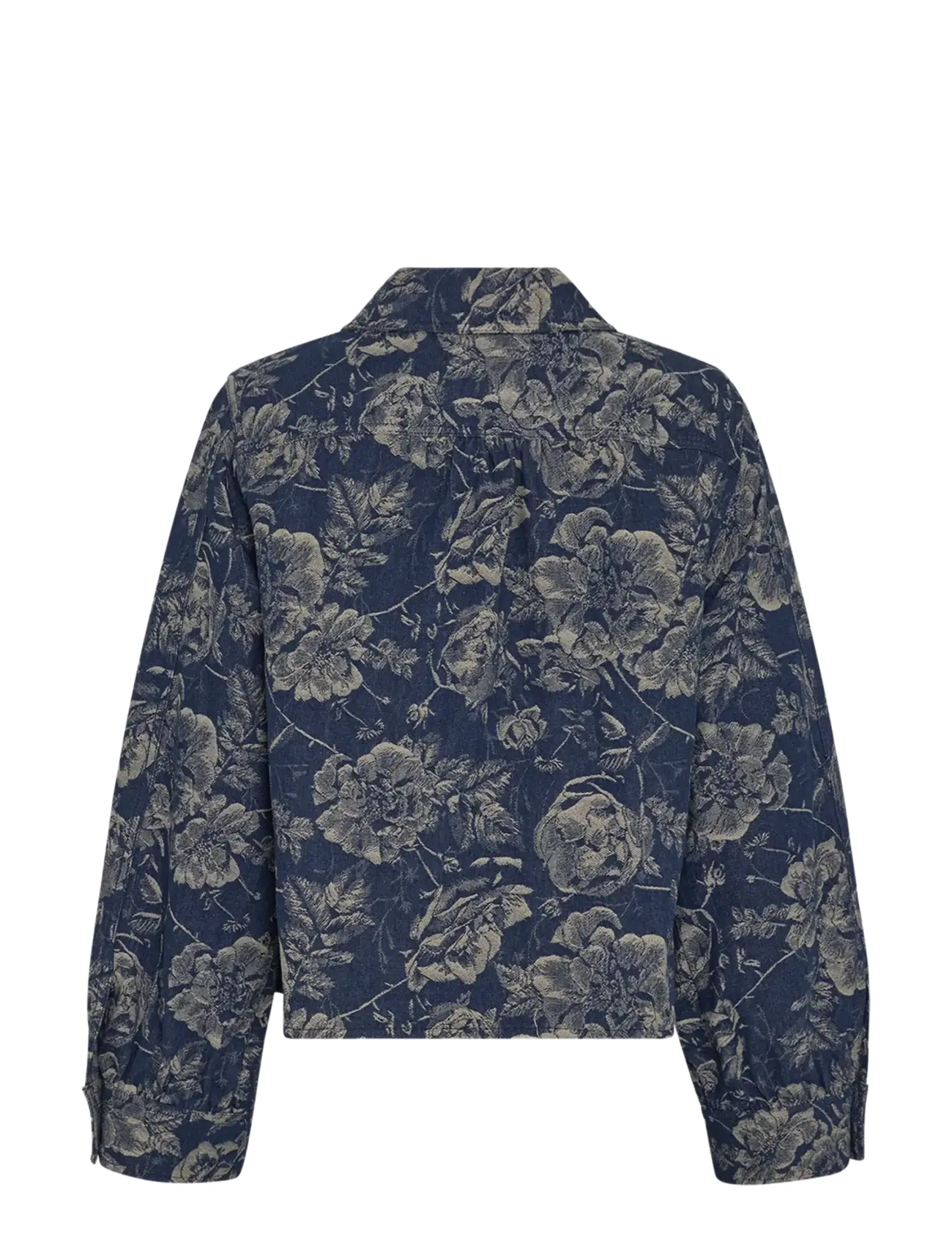 MSCH Copenhagen - MSCHTita Shirt - långärmade skjortor - mid blue flower - 2