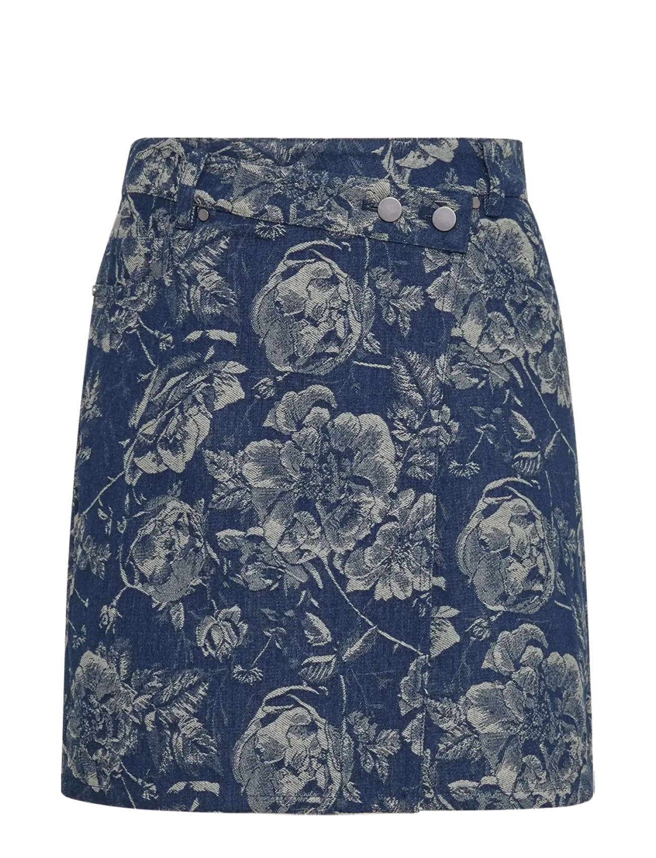 MSCH Copenhagen - MSCHTita Skirt - midi nederdele - mid blue flower - 2