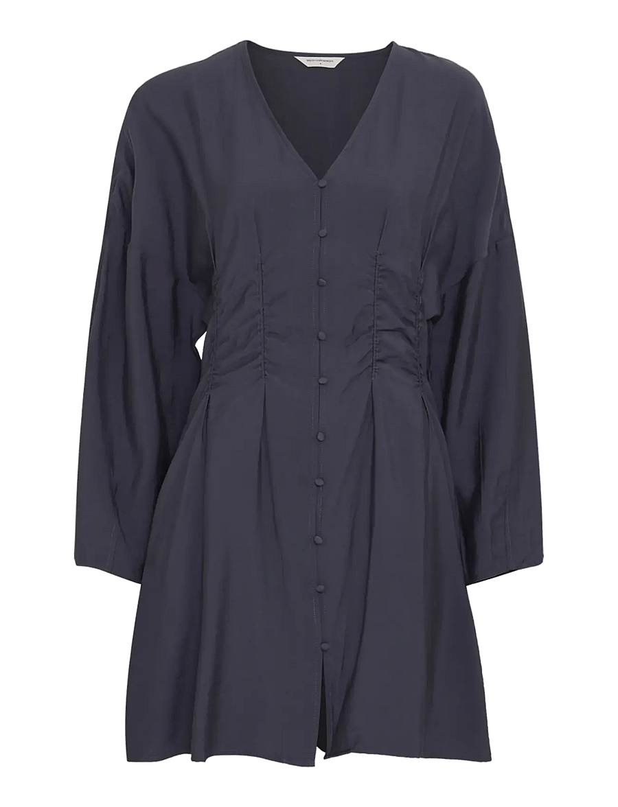MSCH Copenhagen - MSCHFilippe Amabella Shirt Dress - korta klänningar - india ink - 0