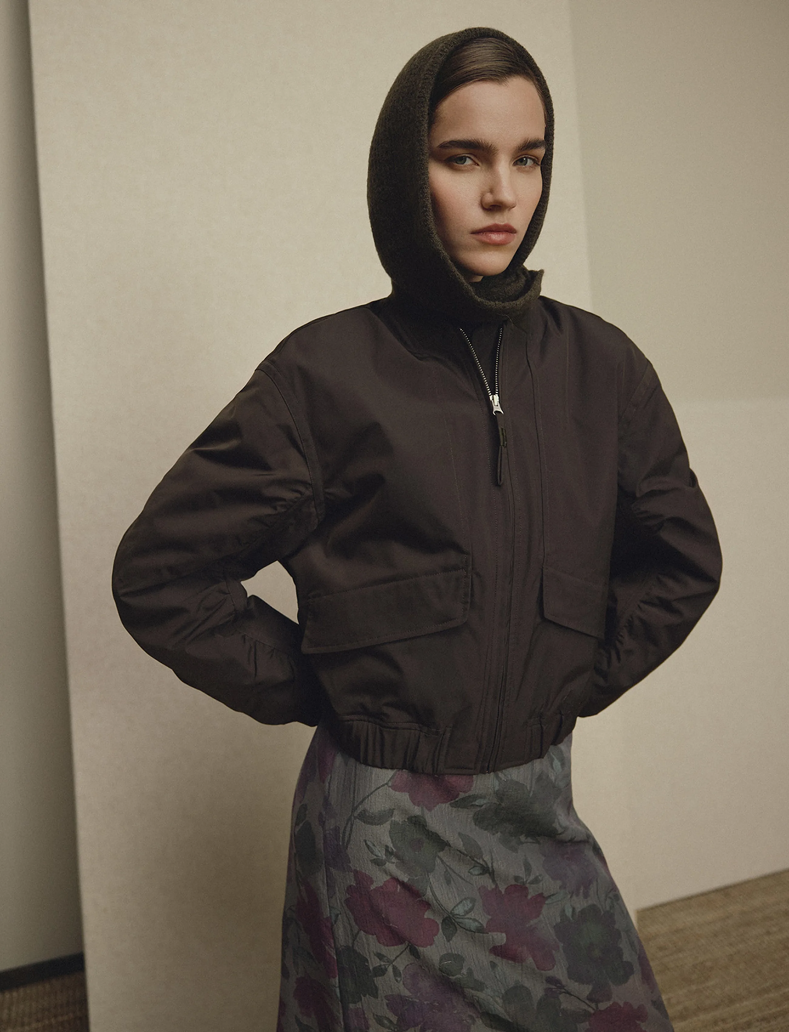 MSCH Copenhagen MSCHKosher Bomber Jacket - Vårjackor - FOREST NIGHT / brown