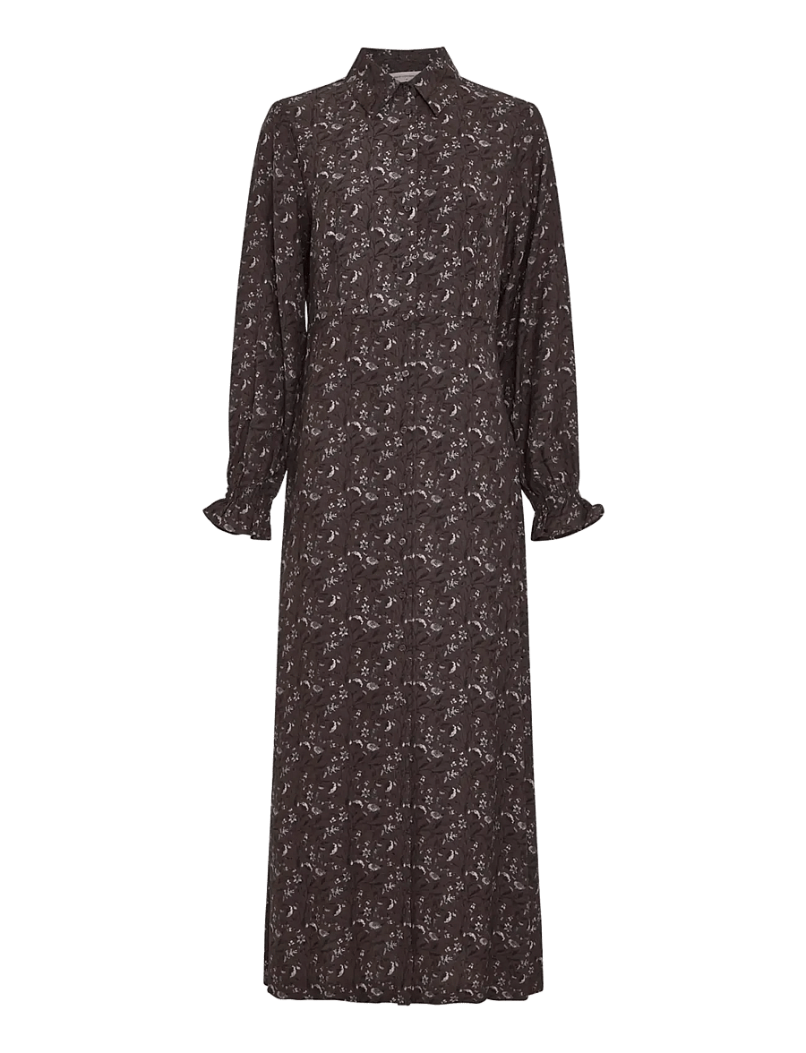 MSCH Copenhagen - MSCHMichella Shirt Dress AOP - skjortklänningar - hot fudge flwr - 0