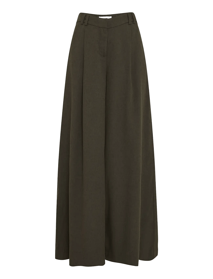 MSCH Copenhagen - MSCHCabrie HW Pants - vida byxor - forest n mel - 1
