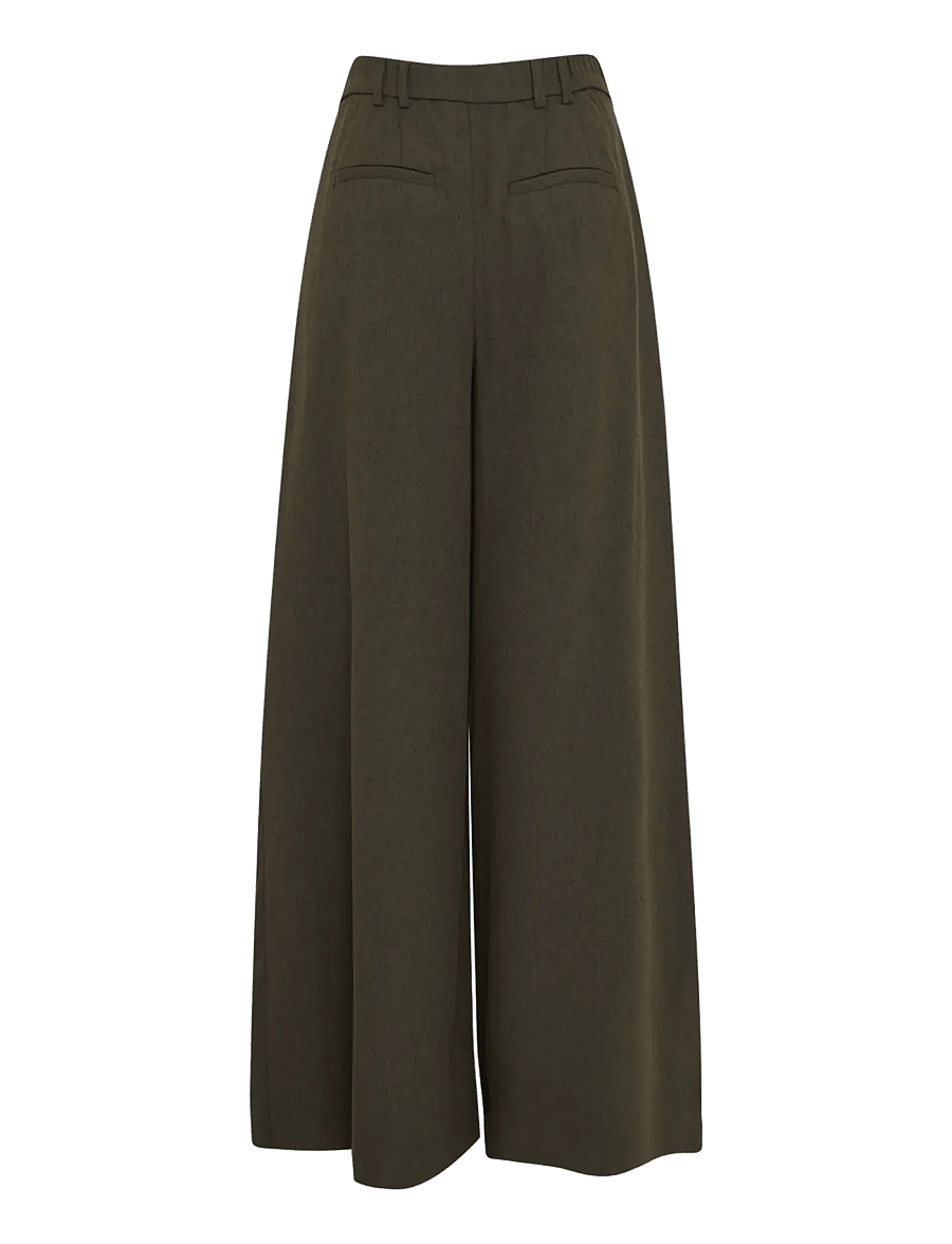 MSCH Copenhagen - MSCHCabrie HW Pants - vida byxor - forest n mel - 2