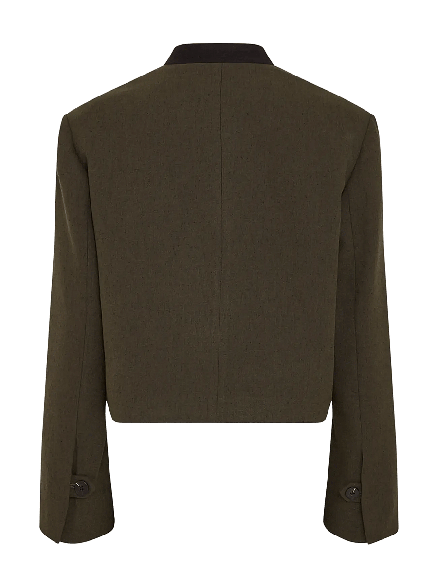 MSCH Copenhagen - MSCHCabrie Jacket - cropped-blazer - forest n mel - 1