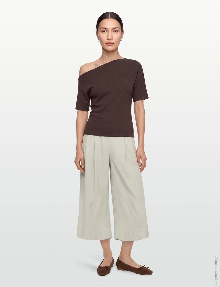 MSCH Copenhagen - MSCHMaryla Henrika HW Culotte Pants - culottes - peyote - 0
