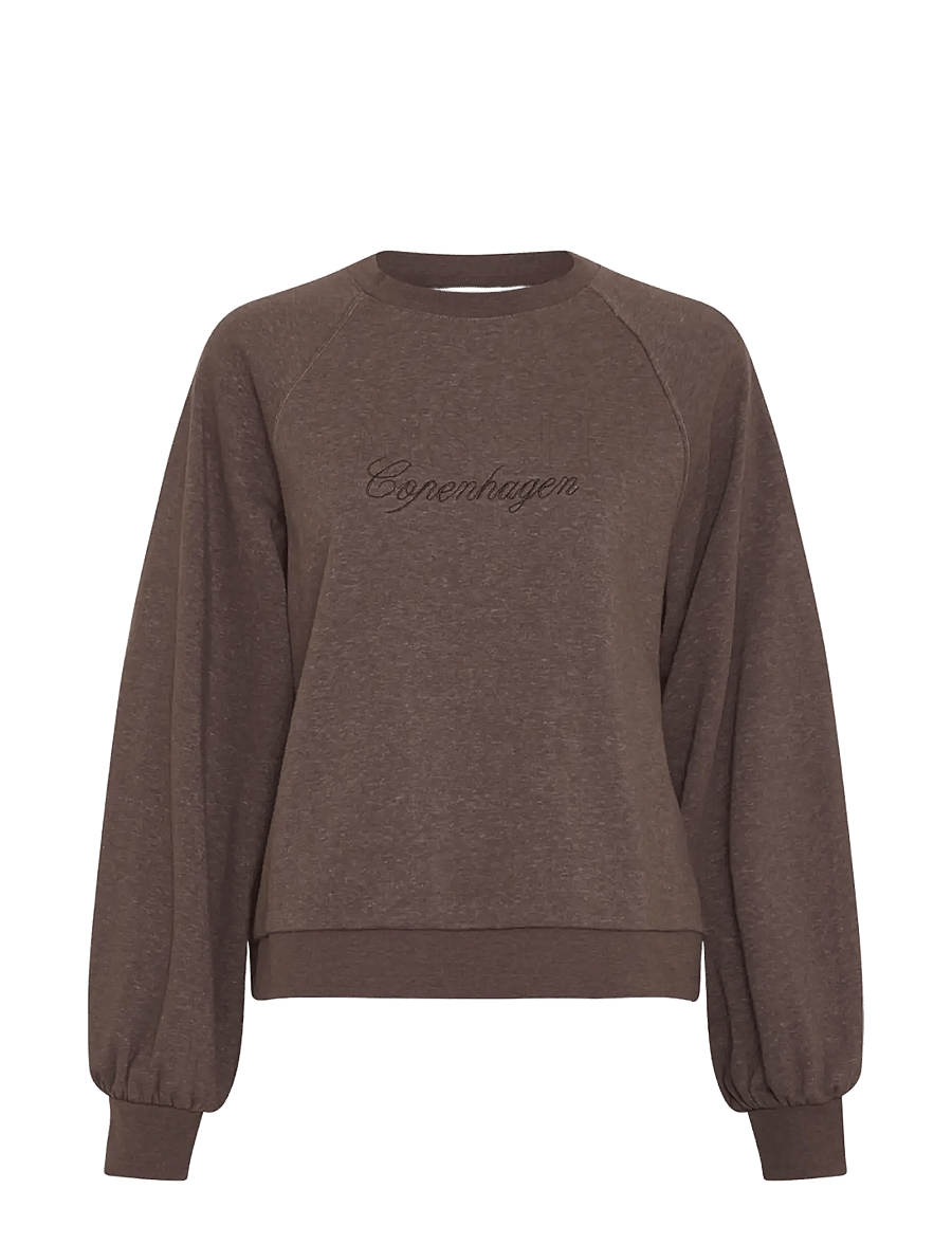 MSCH Copenhagen - MSCHBrawley Briena Logo Sweatshirt - sweatshirts - hot fudge mel - 0