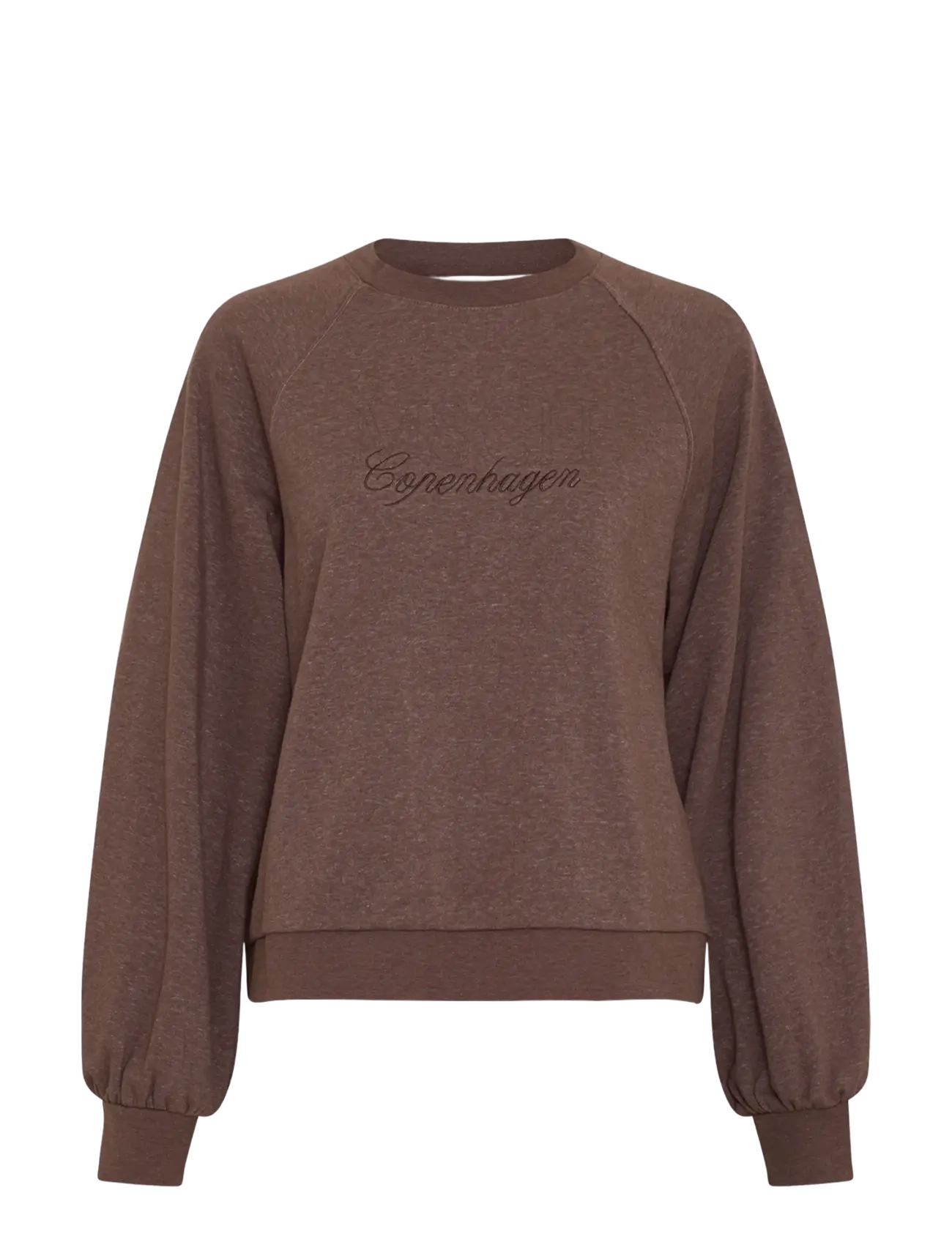 MSCH Copenhagen - MSCHBrawley Briena Logo Sweatshirt - hversdagsleg tíska - hot fudge mel - 0