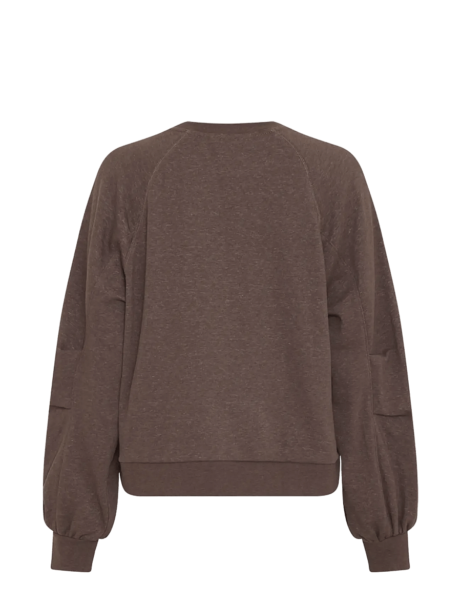 MSCH Copenhagen - MSCHBrawley Briena Logo Sweatshirt - sweatshirts - hot fudge mel - 1