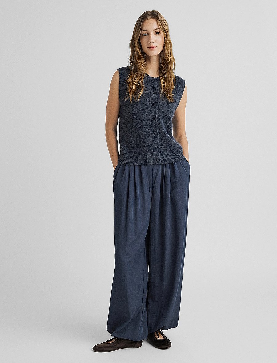 MSCH Copenhagen - MSCHZinet Malanie Pants - barrel-bukser - india ink - 0