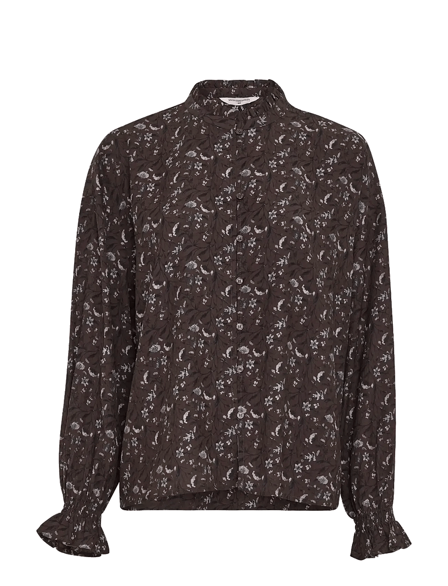 MSCH Copenhagen - MSCHMichella Shirt AOP - långärmade skjortor - hot fudge flwr - 0