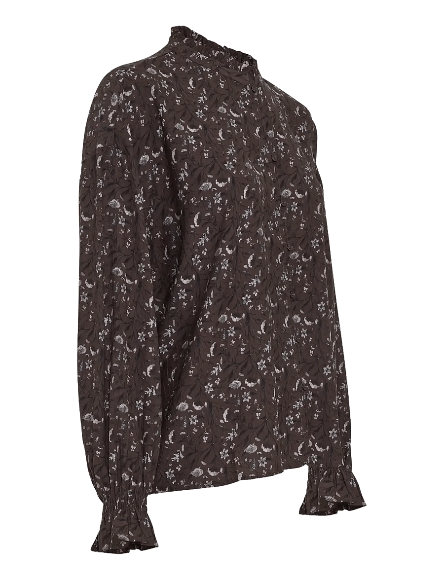 MSCH Copenhagen - MSCHMichella Shirt AOP - långärmade skjortor - hot fudge flwr - 2