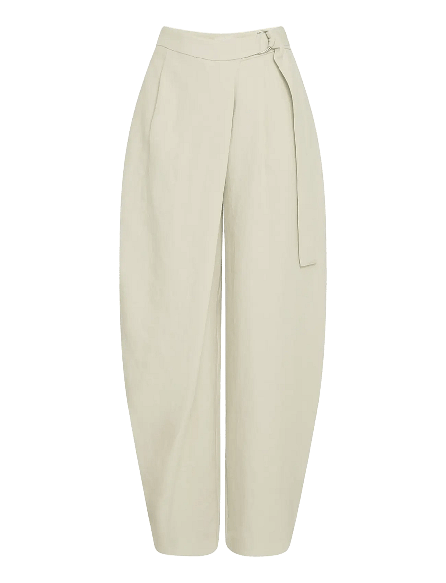 MSCH Copenhagen - MSCHZein Esteriane HW Pants - hosen mit geradem bein - bleached sand - 1