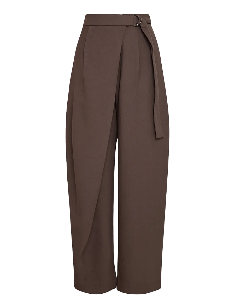 MSCH Copenhagen - MSCHZein Esteriane HW Pants - barrelbyxor - hot fudge - 2
