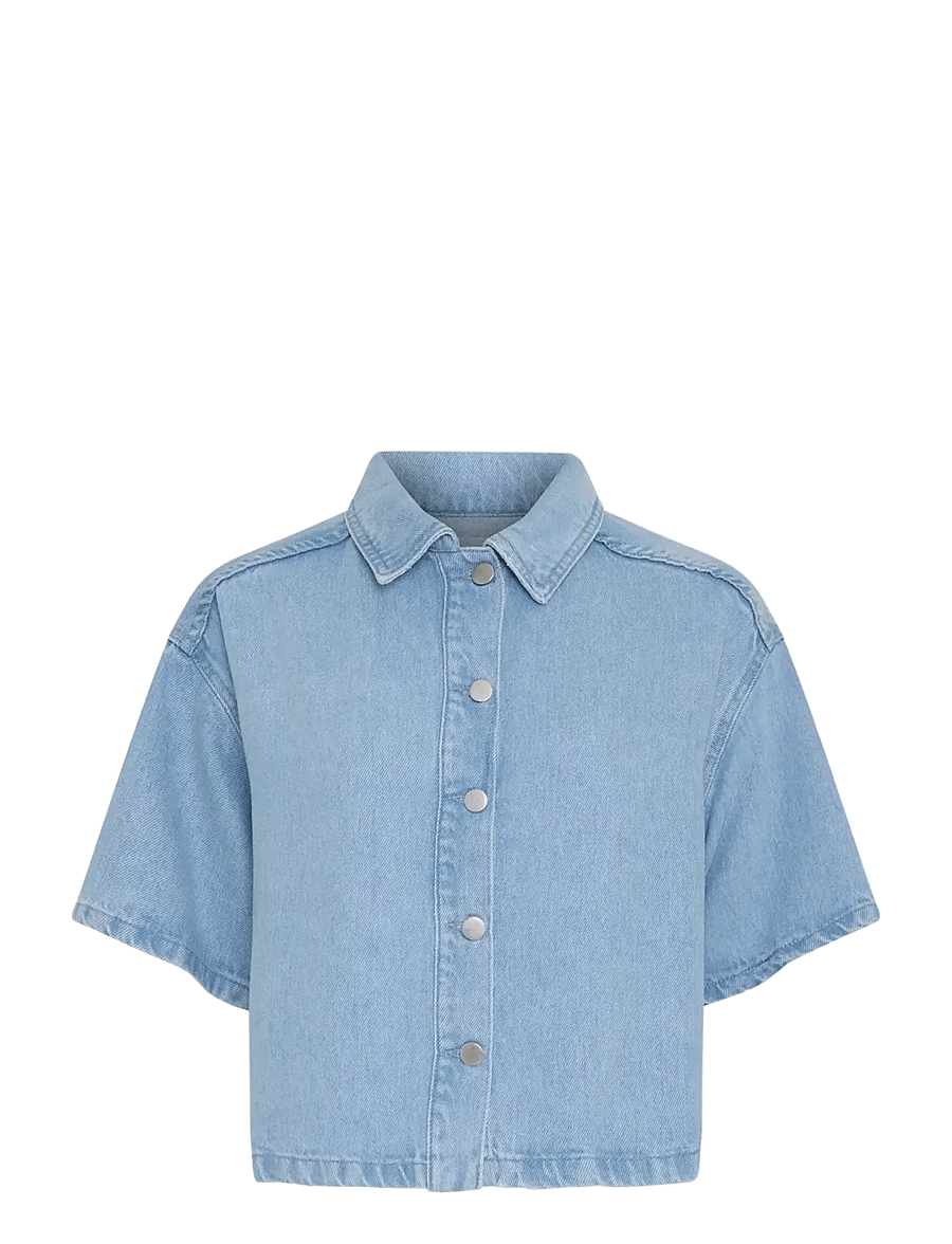 MSCH Copenhagen - MSCHSaphina 2/4 Shirt - jeanshemden - light blue wash - 0