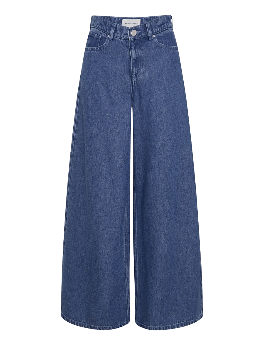 MSCH Copenhagen - MSCHAgo Rue Wide Pants Long - vida jeans - mid blue wash - 1