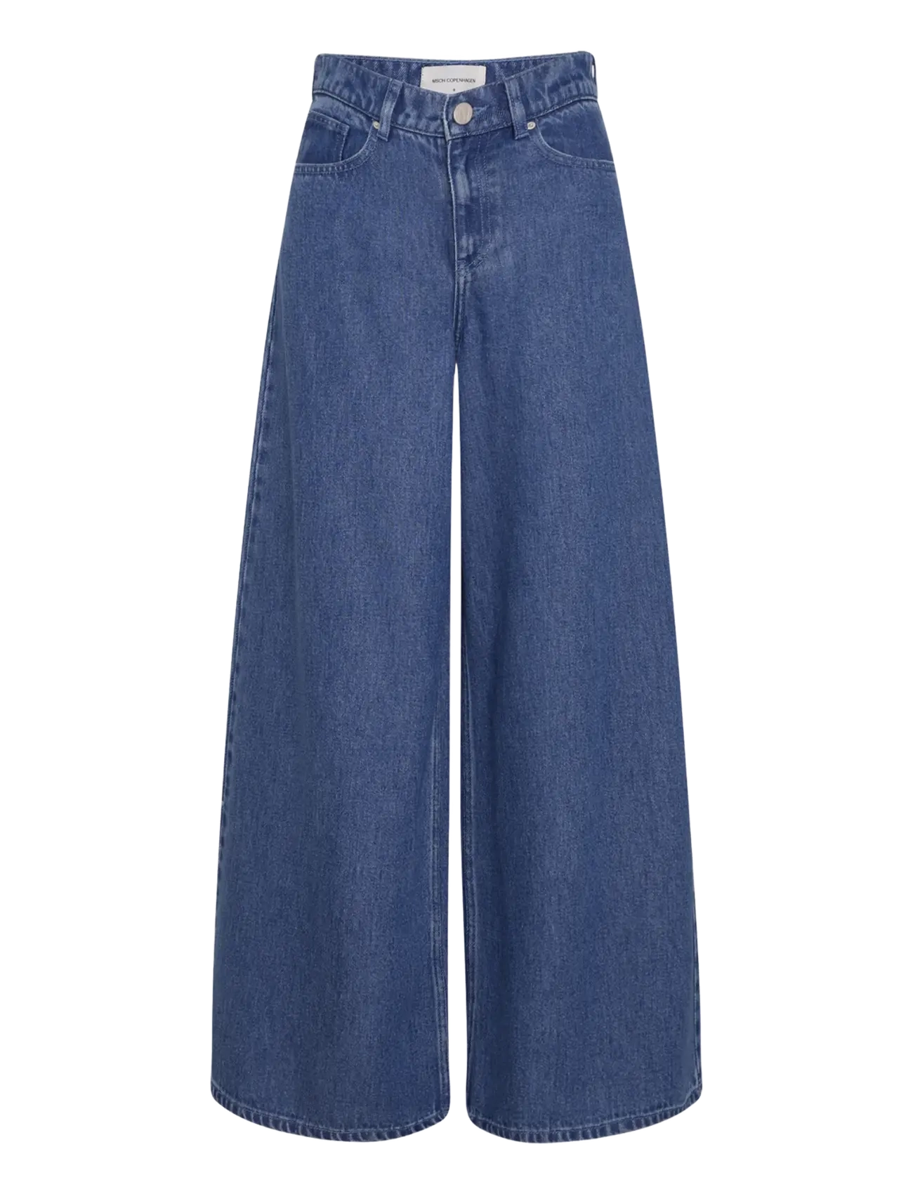 MSCH Copenhagen - MSCHAgo Rue Wide Pants Long - mid blue wash - 1