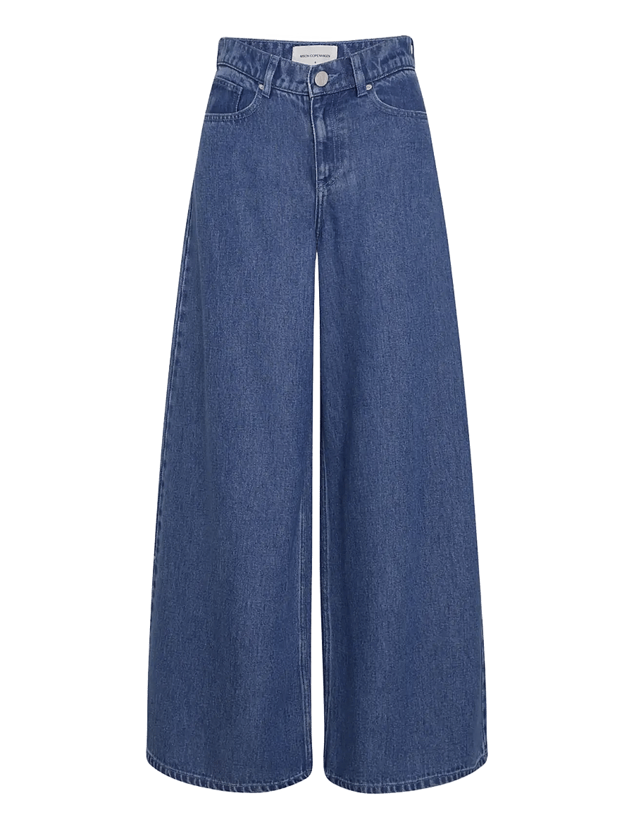 MSCH Copenhagen - MSCHAgo Rue Wide Pants Long - brede jeans - mid blue wash - 1