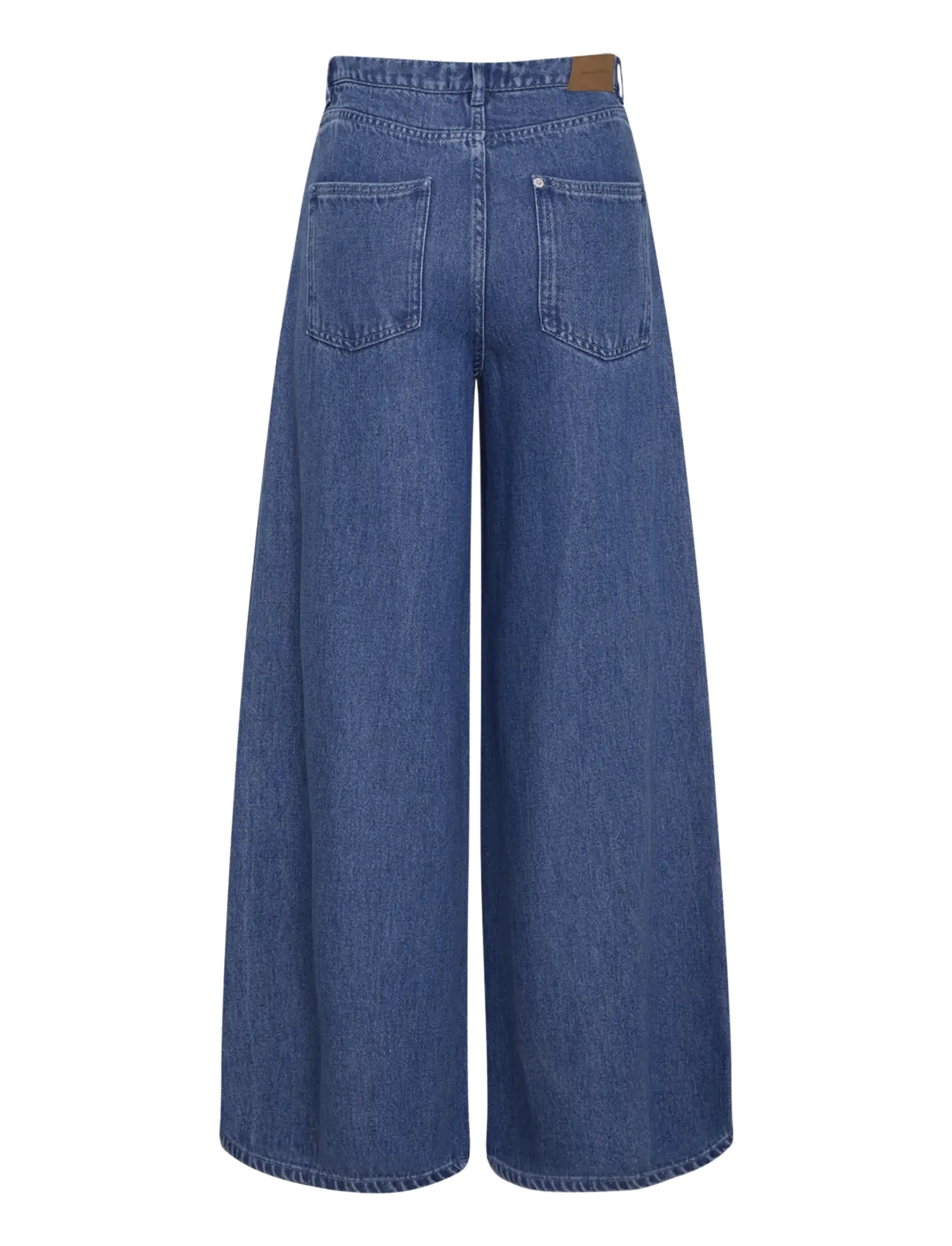 MSCH Copenhagen - MSCHAgo Rue Wide Pants Long - mid blue wash - 2