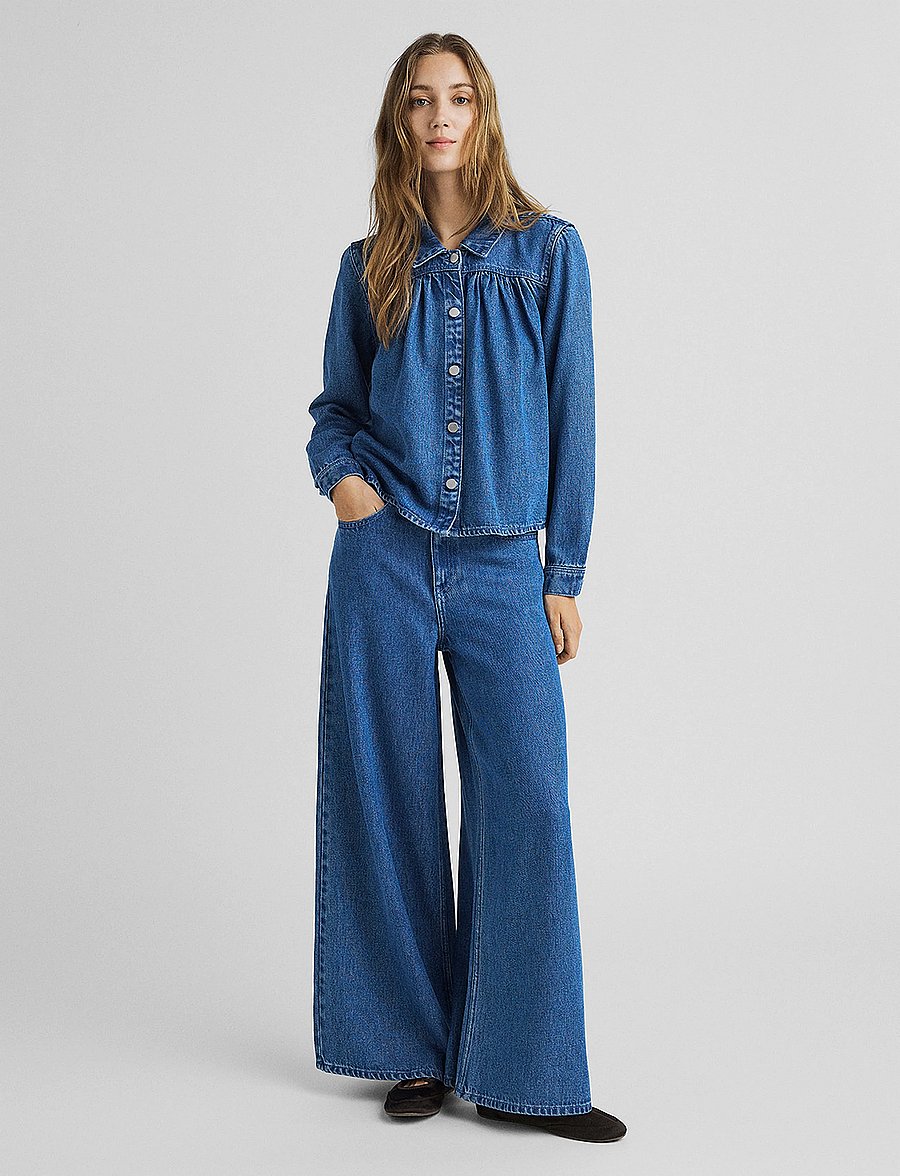 MSCH Copenhagen - MSCHAgo Rue Wide Pants Long - brede jeans - mid blue wash - 0