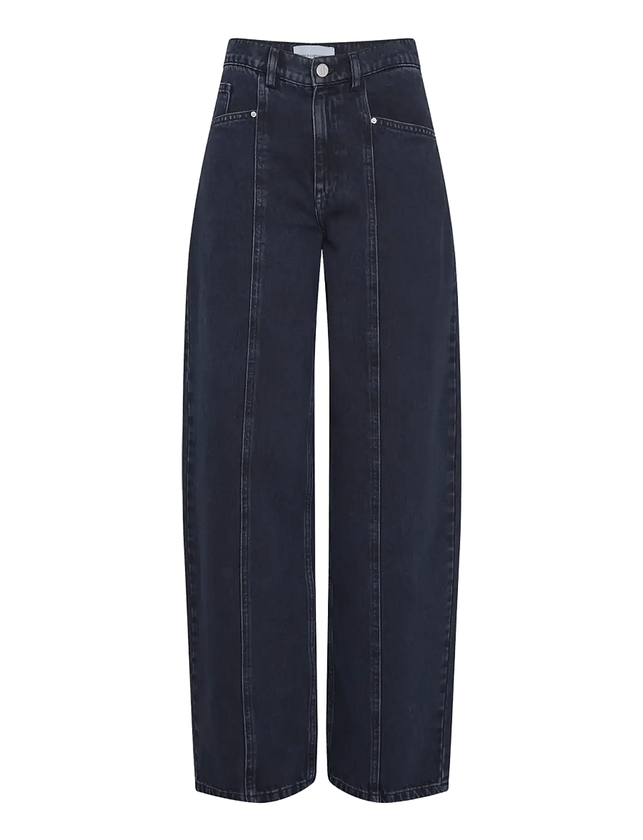 MSCH Copenhagen - MSCHUtta Evi HW Tapered Jeans - barrel jeans - blue black wash - 1
