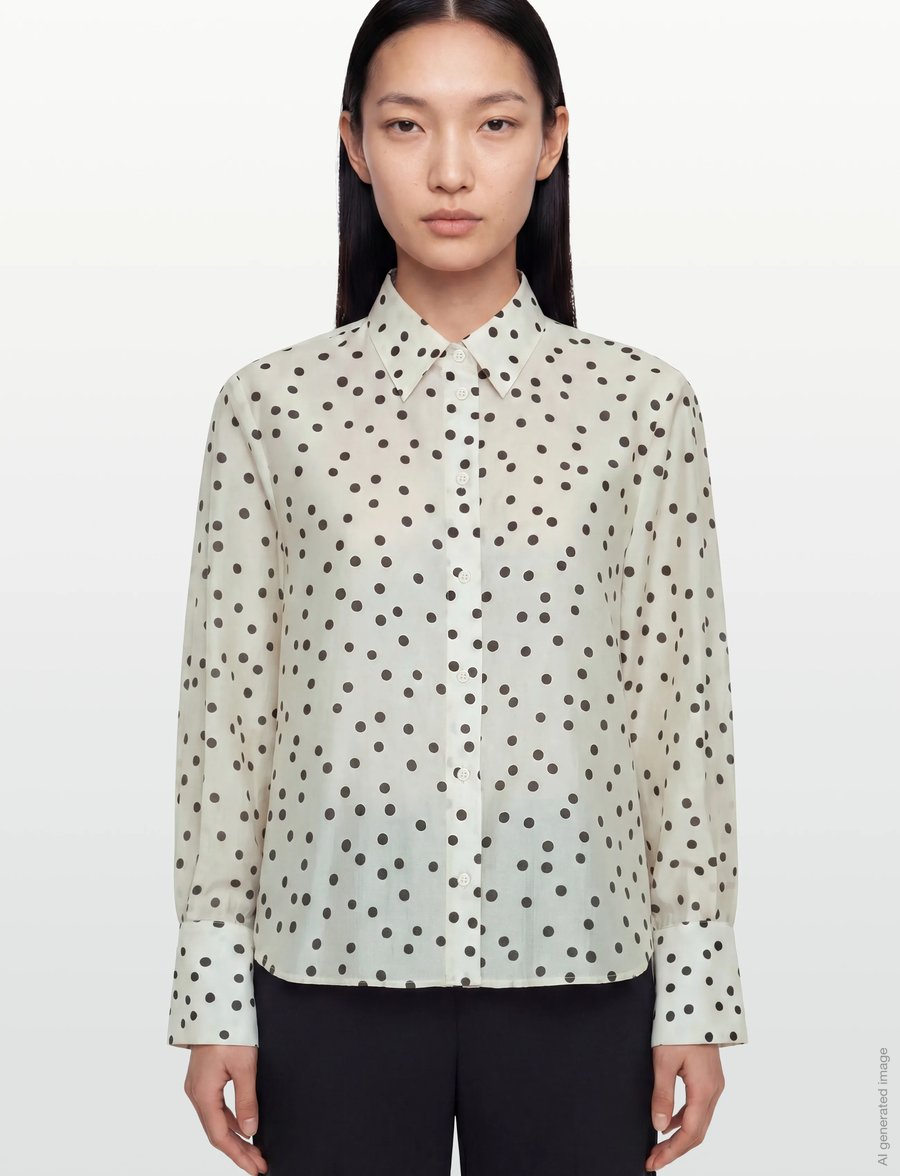 MSCH Copenhagen - MSCHDorothea Faustina Shirt AOP - chemises à manches longues - peyote dot - 3
