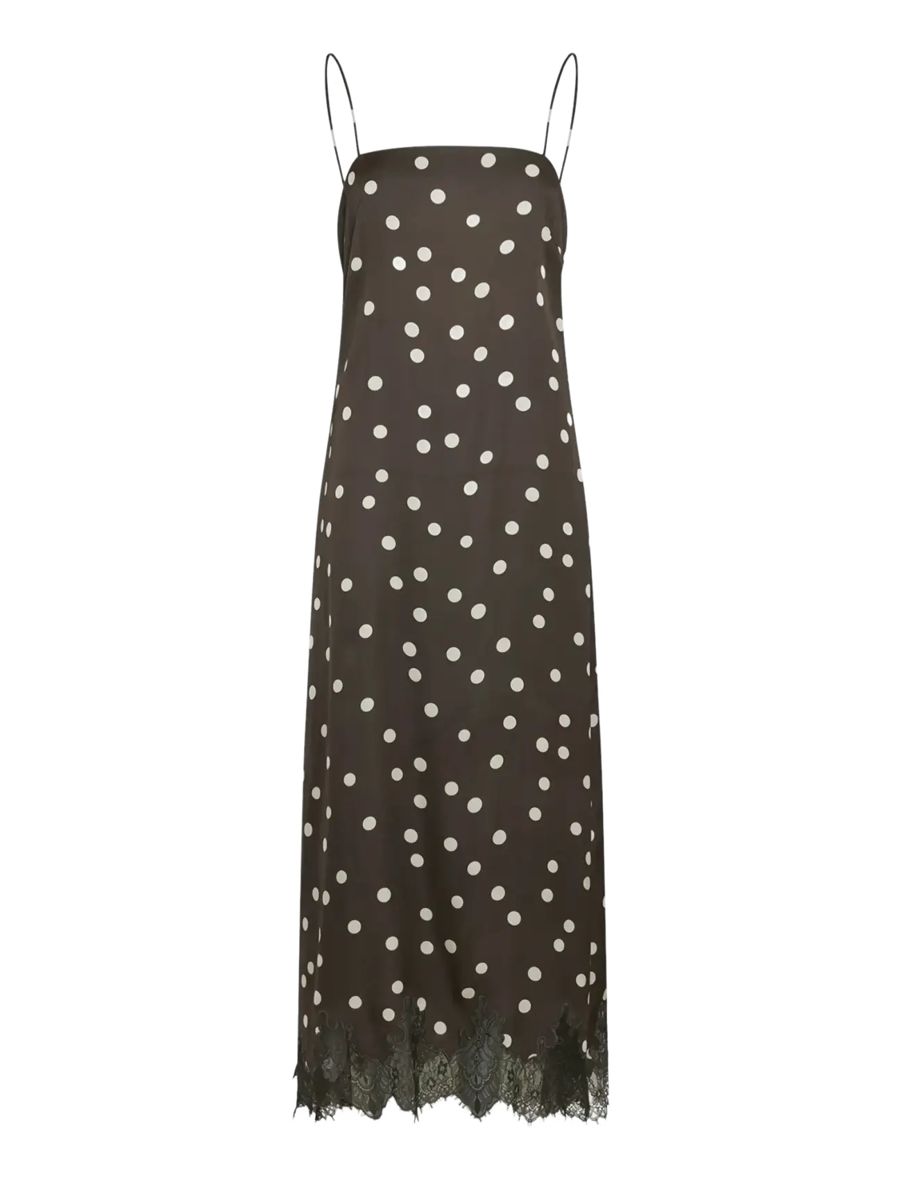 MSCH Copenhagen MSCHJionna Irida Strap Dress AOP - „Slip" suknelės - DELICIOSO DOT / black
