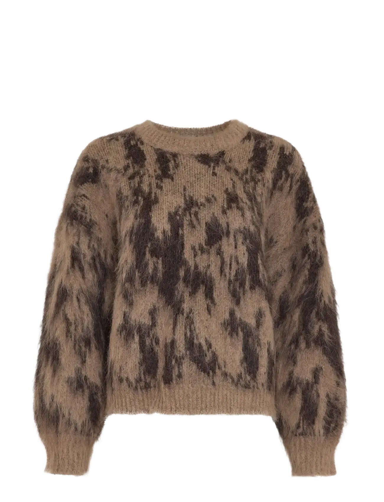MSCH Copenhagen MSCHAgnete Lycie Pullover - Striktrøjer - TANNIN ABSTRACT / beige