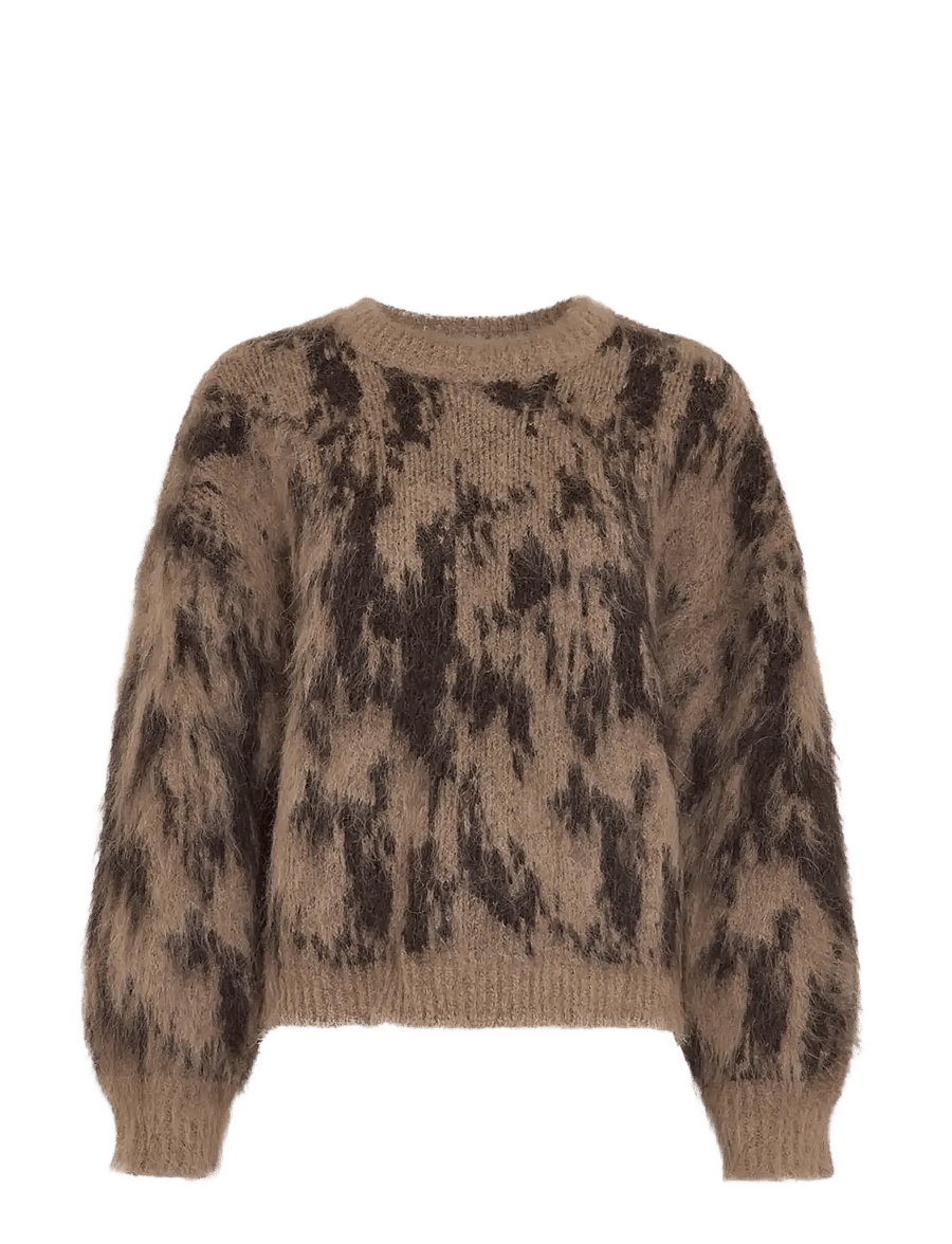 MSCH Copenhagen - MSCHAgnete Lycie Pullover - striktrøjer - tannin abstract - 1