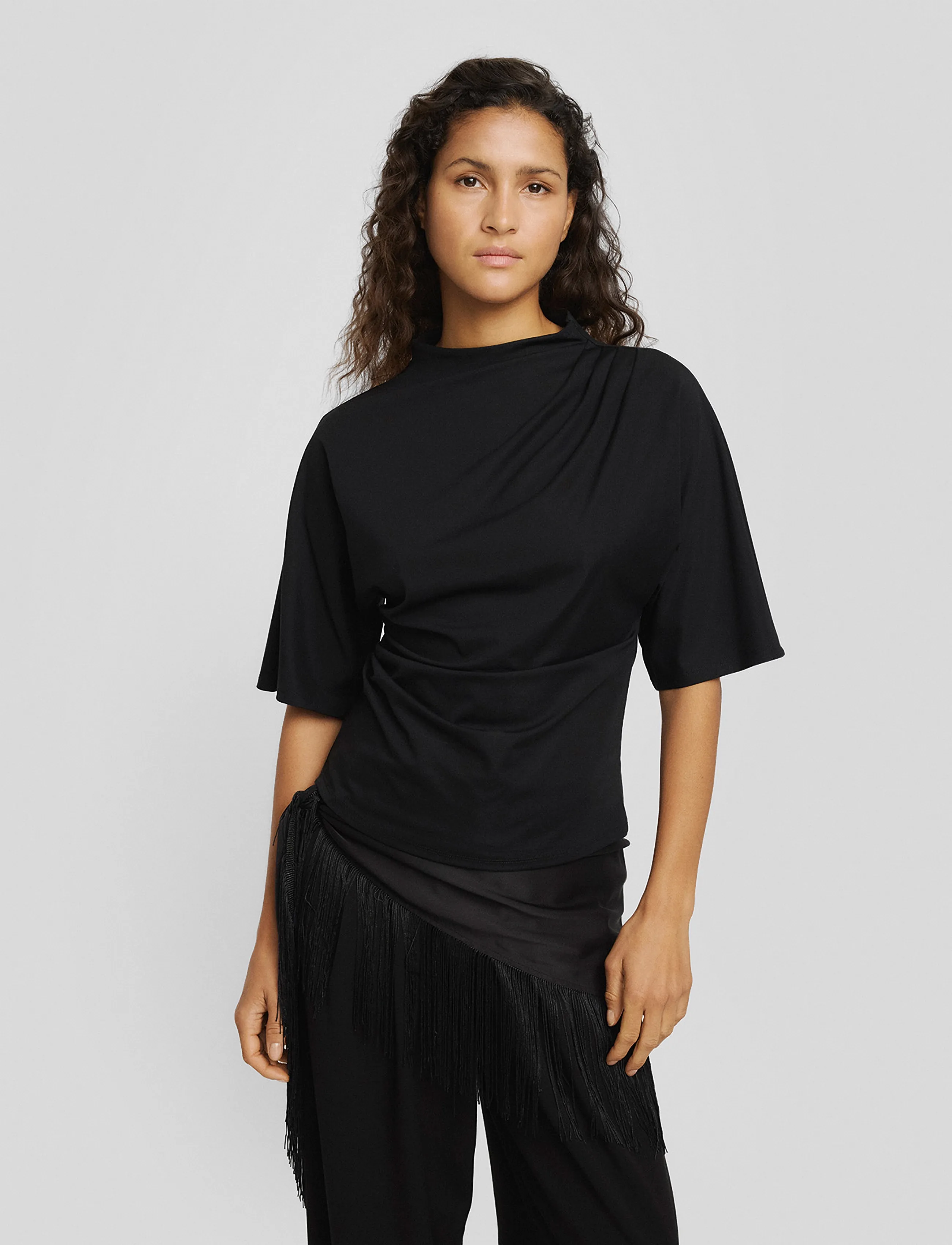 MSCH Copenhagen - MSCHCleo Noriel 2/4 Top - t-shirts - black - 0