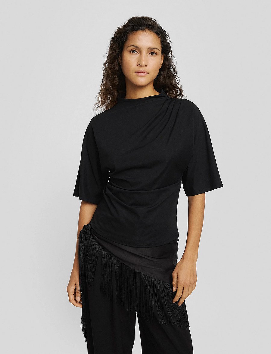 MSCH Copenhagen - MSCHCleo Noriel 2/4 Top - t-shirts - black - 0