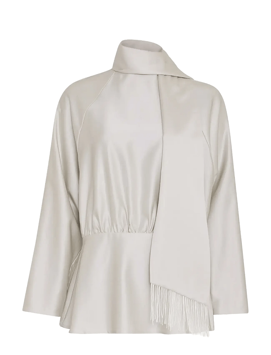 MSCH Copenhagen - MSCHVanessa Top - långärmade blusar - white onyx - 1